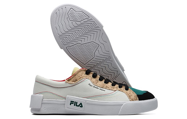 Женские кеды Fila FUSION (бело-желтые) — фото 6