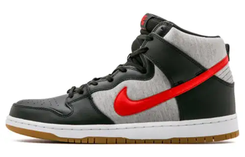 Nike Sb Dunk High University Red Medium Grey