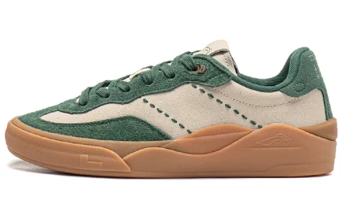 Li Ning Skategeneral PIN Collaboration Collection Low top Skateboard Shoes Men's Estate Green