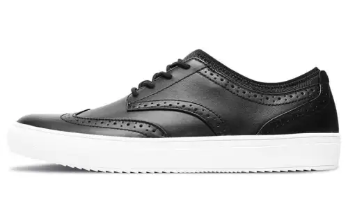 Skechers MARK NASON RAZOR Cow Leather Low top Skateboard Shoes Men's Black
