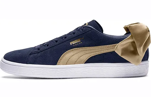 PUMA Suede Bow Varsity Peacoat Women's