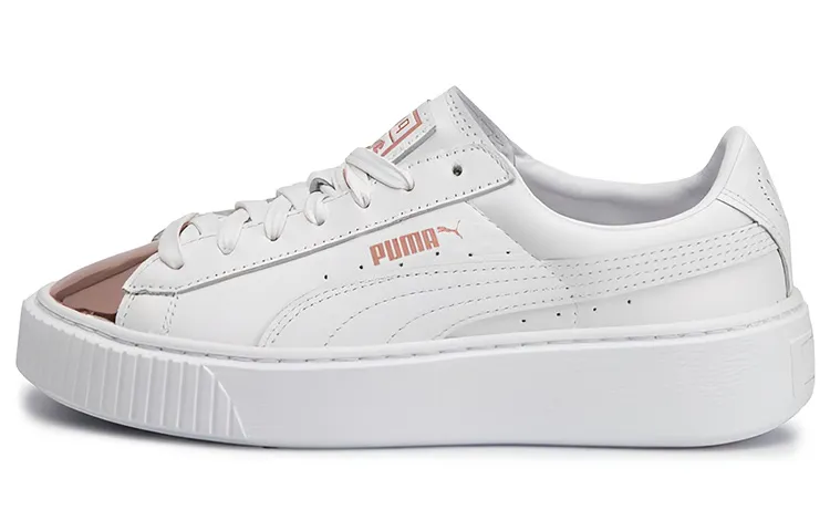 PUMA Basket Platform Metallic 'White Rose Gold' Women's