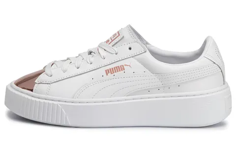 PUMA Basket Platform Metallic 'White Rose Gold' Women's