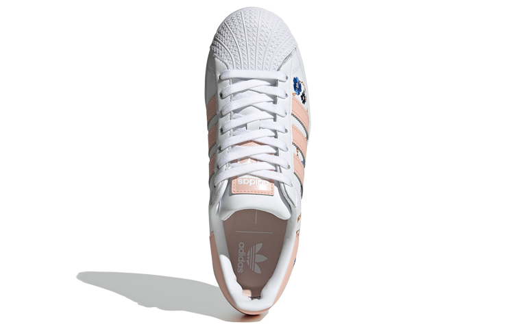 Женские кеды adidas originals Superstar Bold (бело-розовые) — Белый / розовый — фото 4