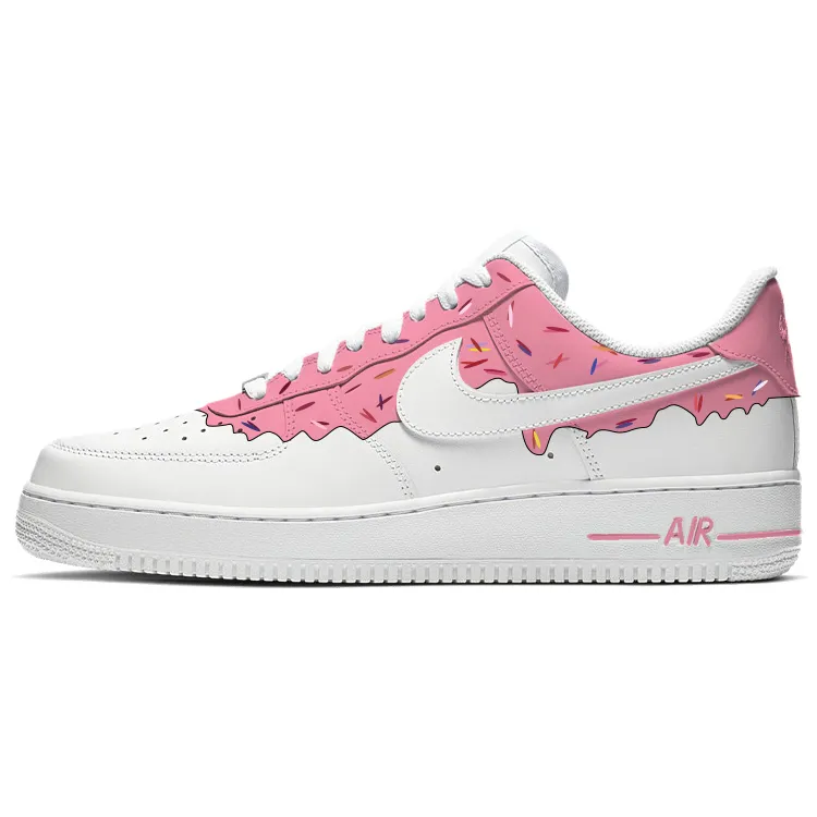 Nike Air Force 1 Sweet Candy, Smooth Ice Cream Slip Resistant Abrasion Resistant Low top Skateboard Shoes Women's