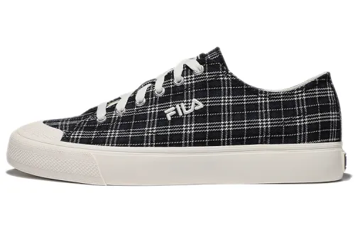 FILA Classic Kicks Skateboard Shoes Unisex Low Top Black/White