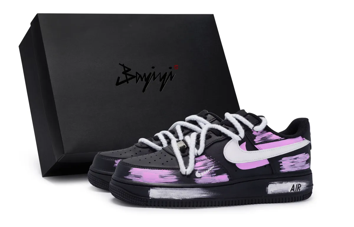 Nike Air Force 1 07 811 Manufacturing, Vertebra Rose Red, Special Shoe Box Slip Resistant Abrasion Resistant