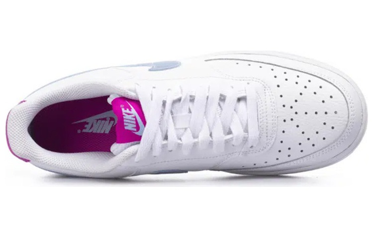 Женские кеды Nike Court Vision 1 Low (бело-сине-розовые) — Белыйсинийрозовый — фото 3