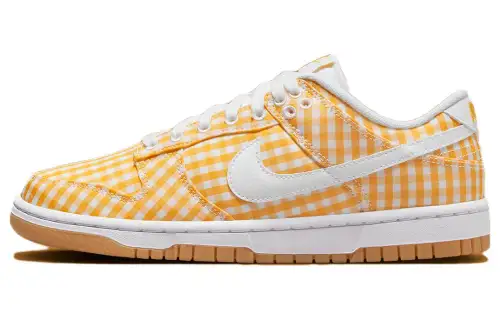Nike Dunk Low Yellow Gingham Women's