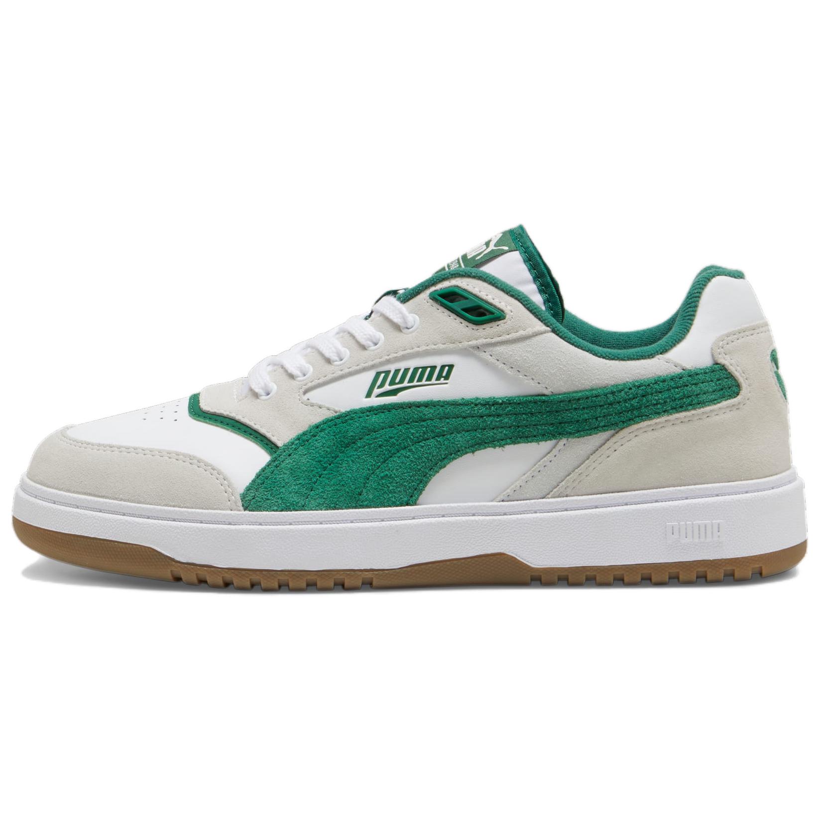 PUMA Doublecourt Low top Skateboard Shoes Unisex Beige Green