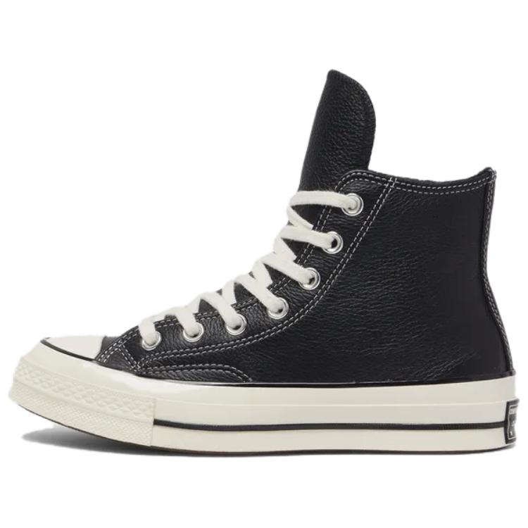 Converse 1970s Cow Leather Abrasion Resistant High top Skateboard Shoes Unisex Black