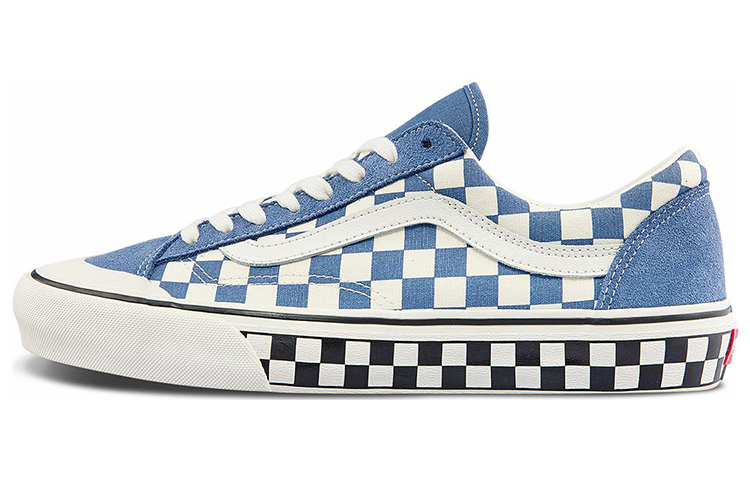 Vans Style 36 series SF checkerboard low-top sneakers for men and women, blue
