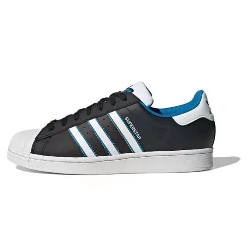 Adidas Superstar 'Black Bright Blue'