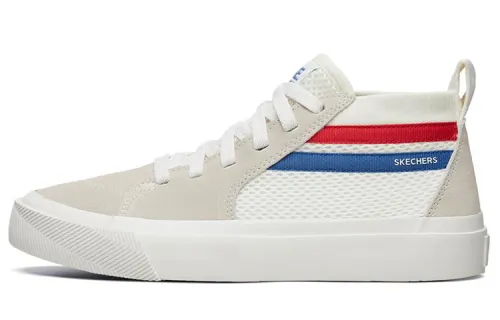 Skechers Skateboard Shoes Women's Mid Top White/Blue/Red