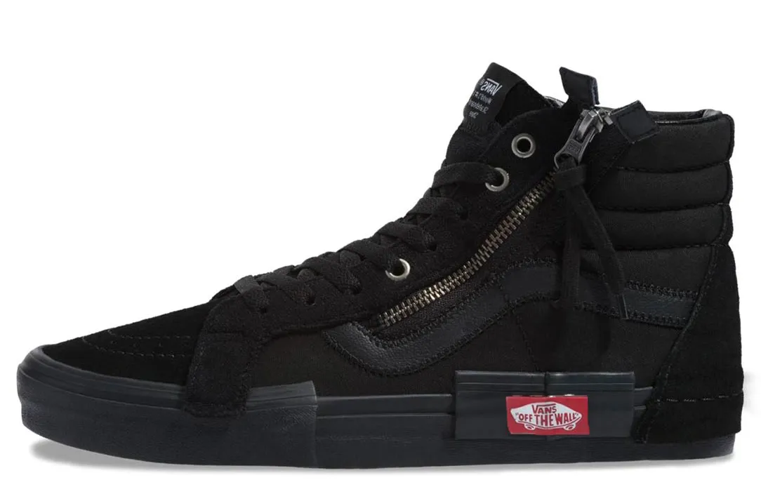 Vans SK8 Reissue Decon Cap High top Skateboard Shoes Unisex Black Warrior