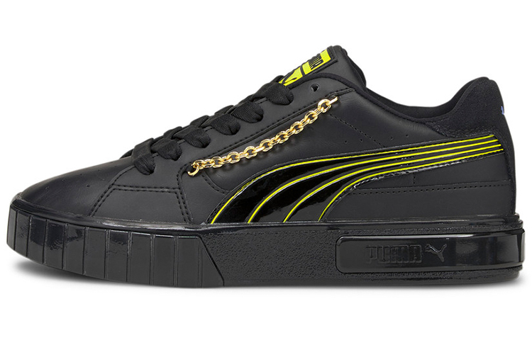 Женские кеды PUMA Cali Star Star Dark Dreams (черно-желтые)