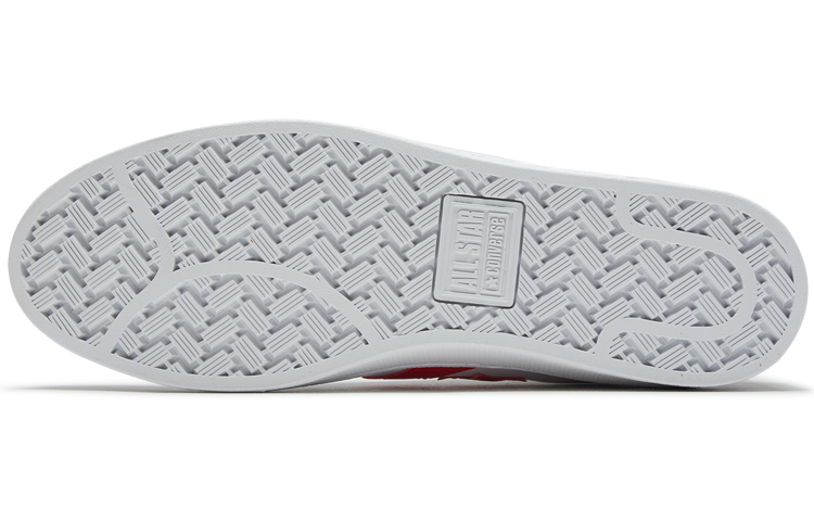 Кеды Converse Cons Pro Leather (красно-белые) — Красный / белый — фото 4