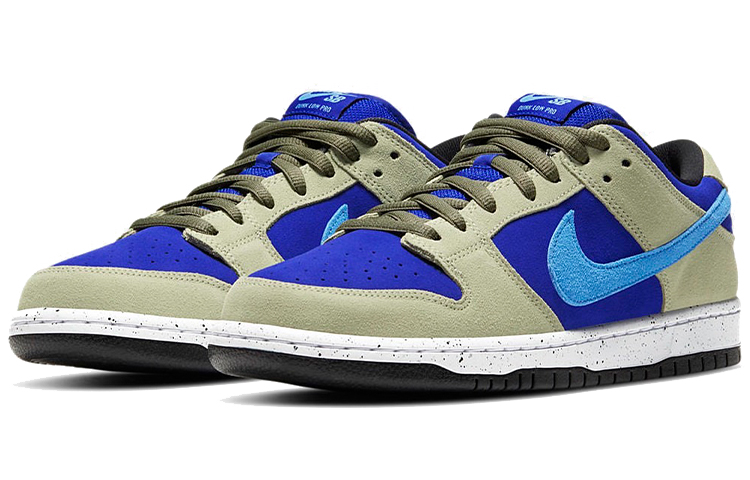 Кроссовки Nike Dunk SB Celadon (синие с хаки) — Синий / хаки — фото 3