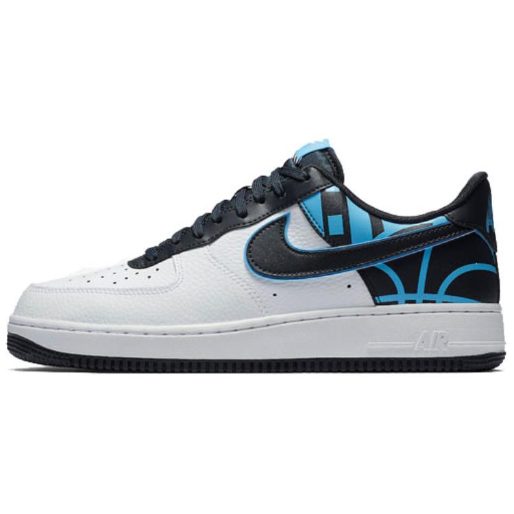 Nike Air Force 1 07 Air Force 1 Fashionable Non-slip Lightweight Low-top Sneakers Men's Black Blue White