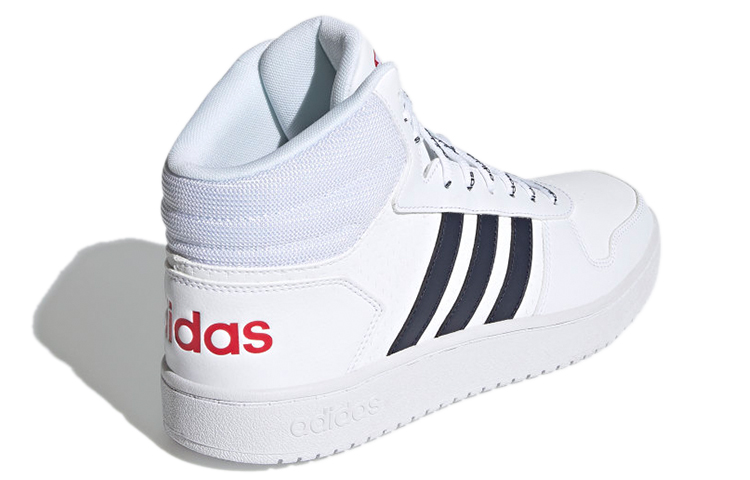 Мужские кроссовки adidas neo Hoops 2.0 (белый / синий / красный) — фото 4