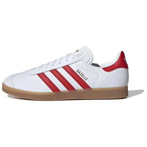 Adidas Gazelle Leather 'White Red Gum'