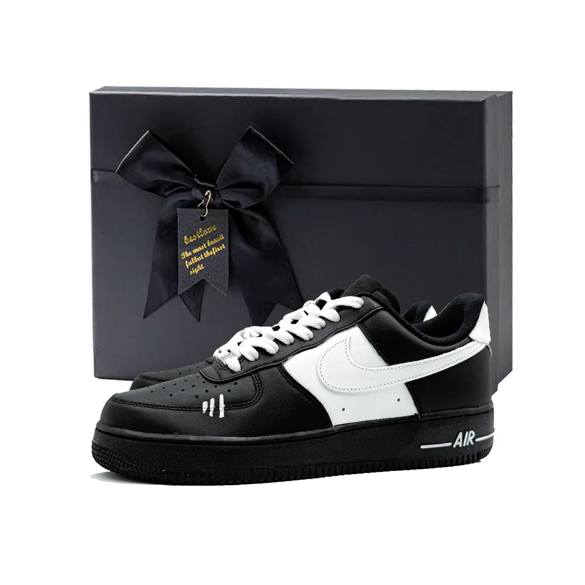 Nike Air Force 1 Slip Resistant Abrasion Resistant Slip Resistant Abrasion Resistant Low top Skateboard Shoes Unisex