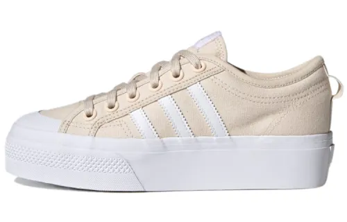 Adidas Originals NIZZA Platform Abrasion Resistant Low top Skateboard Shoes Women's Light Pink
