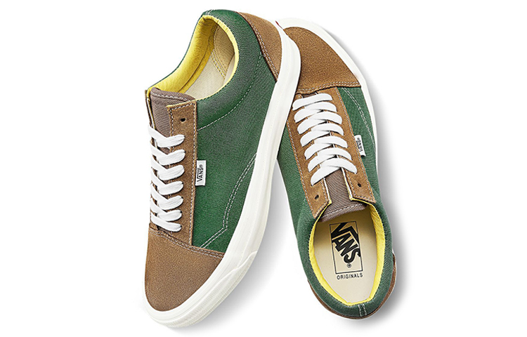 Кеды Vans Old Skool Ns Og Lx (зелено-коричневые) — фото 4