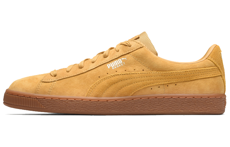 Кеды PUMA Basket Classic Weatherproof (оранжево-желтые с коричневым)