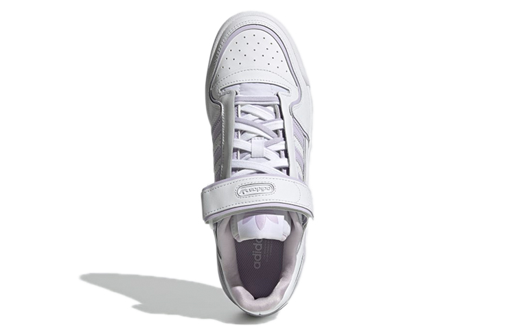 Женские кеды adidas originals FORUM Plus (бело-фиолетовые) — фото 5