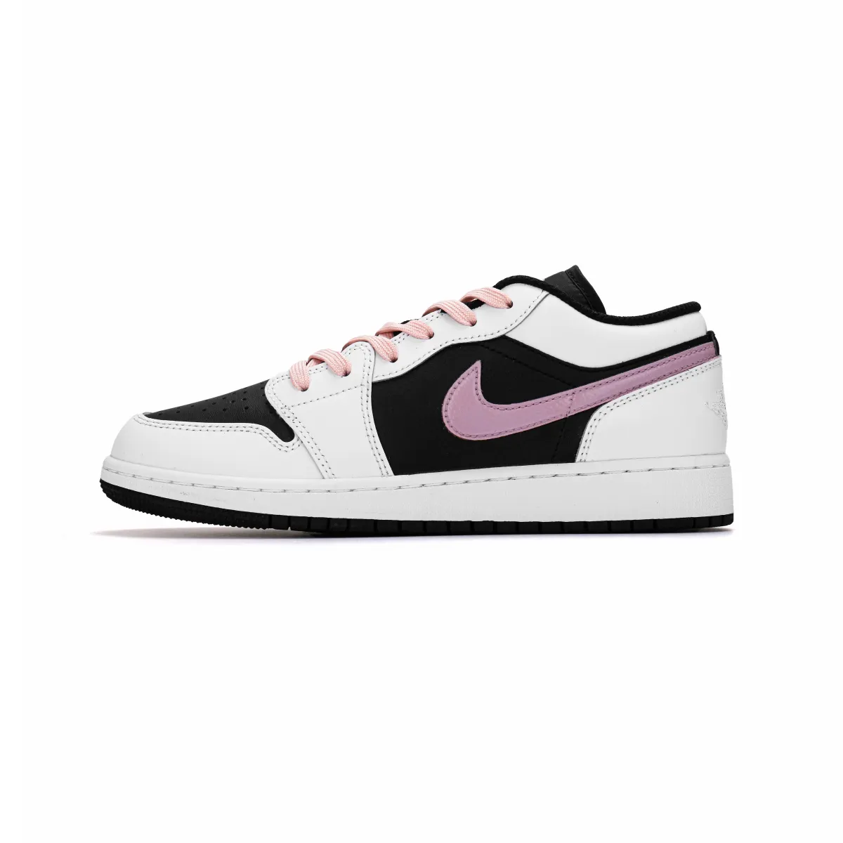 Jordan Air Jordan 1 Low top Skateboard Shoes Unisex Black White