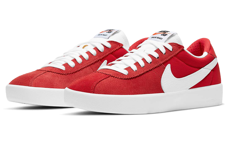 Кеды Nike SB Bruin React (красно-белые) — фото 3