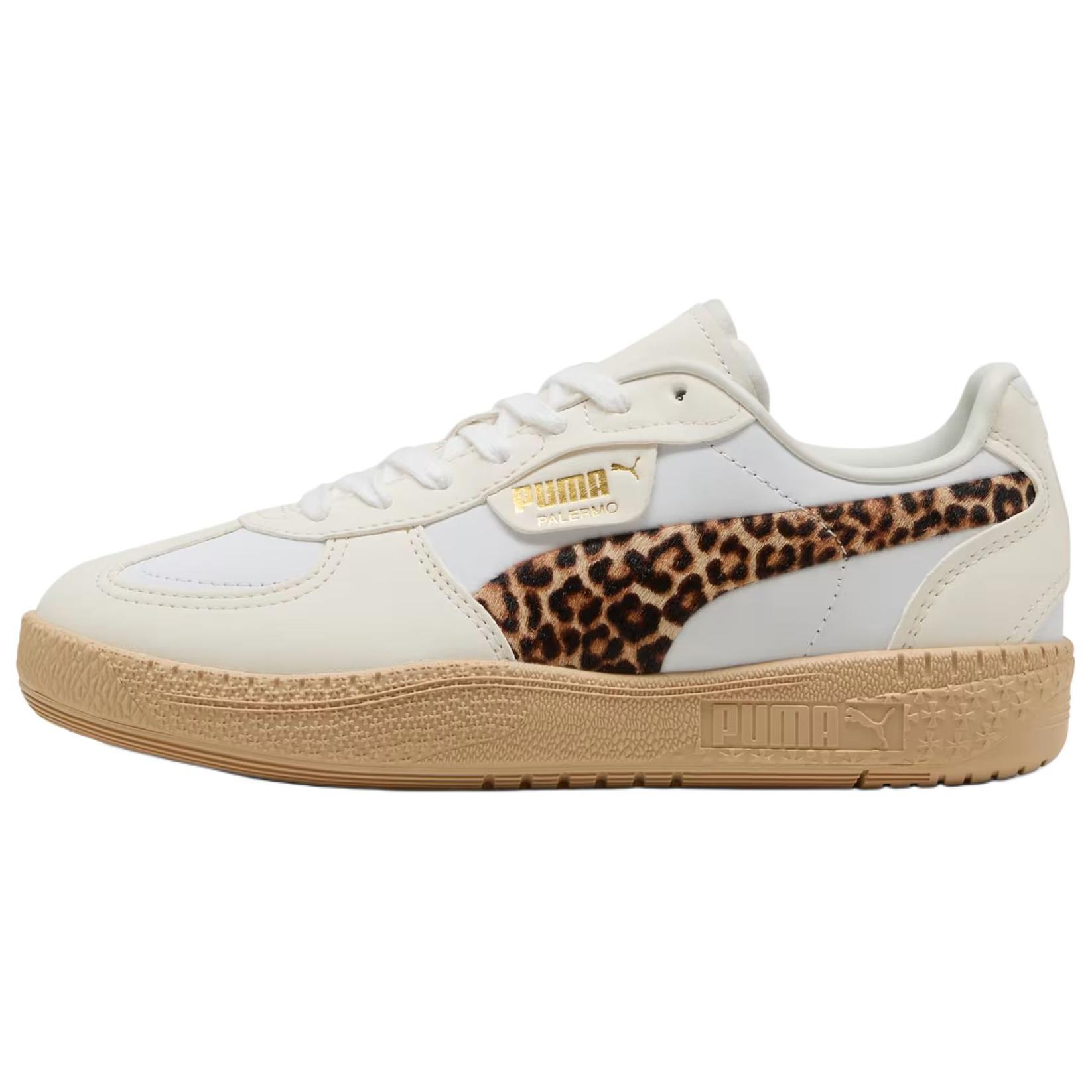 PUMA Palermo Moda Abrasion Resistant Abrasion Resistant Low top German Army Trainers Women's White Brown