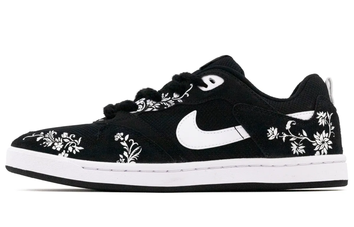 Nike SB Alleyoop Slip Resistant Abrasion Resistant Low top Skateboard Shoes Unisex Black White