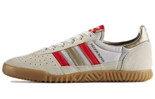 Adidas Originals Skateboard Shoes Men's Low Top Beige Red