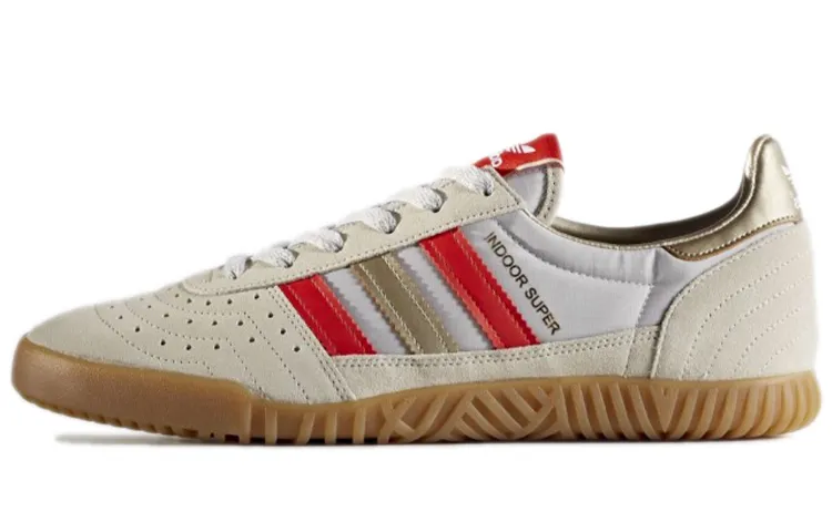 Adidas Originals Skateboard Shoes Men's Low Top Beige Red