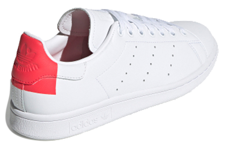 Женские кеды adidas originals STAN SMITH (бело-красные) — Белый / красный — фото 3