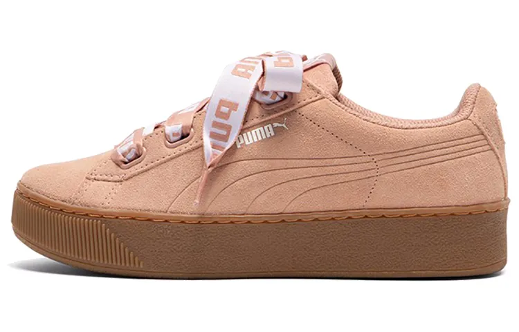 PUMA Vikky Platform Ribbon Pink/Brown Women's
