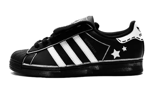 Adidas Originals SUPERSTAR Skateboard Shoes Unisex Low Top Black/White
