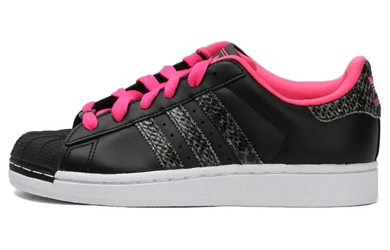 Adidas Originals SUPERSTAR 2 W Comfortable Low top Skateboard Shoes Women's Black