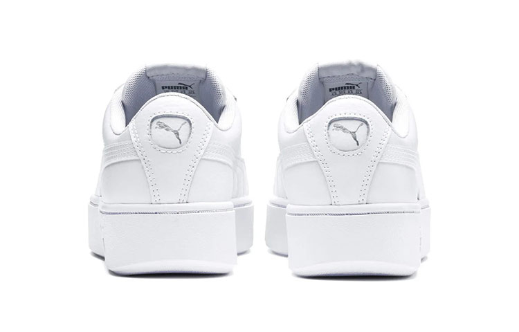 Женские кеды PUMA Vikky Stacked L (белый / серебристый) — фото 4