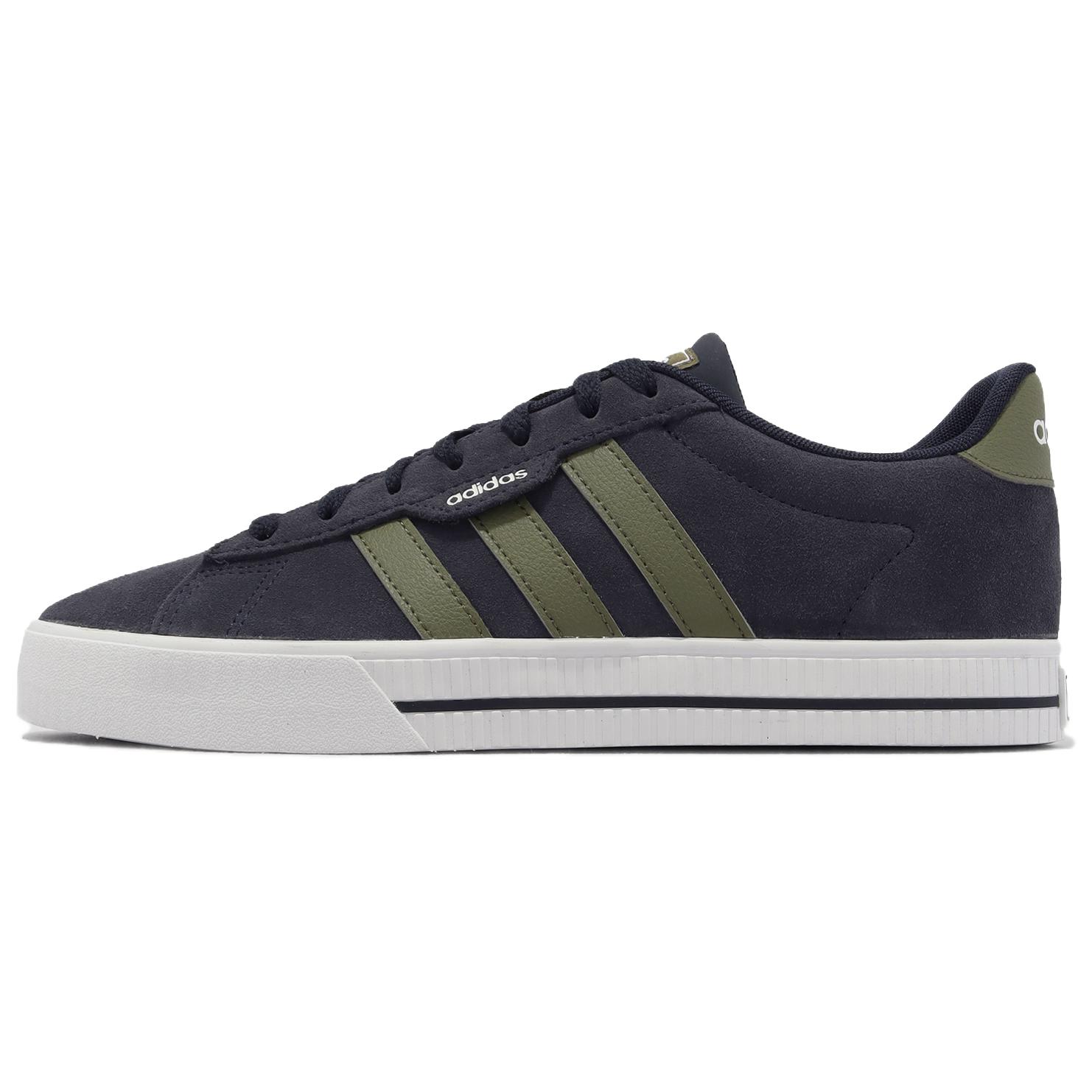 Мужские кеды adidas adidas neo Daily 3.0 (черно-зеленые)