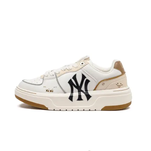 MLB Chunky Liner Skateboard Shoes Unisex Low Top Light Brown, White