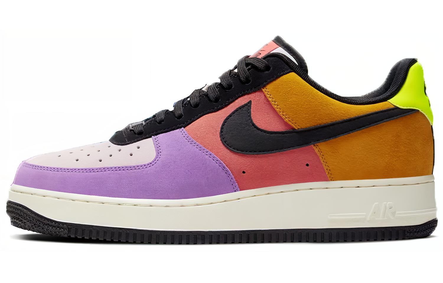 Кроссовки Nike Air Force 1 Pop The Street (разноцветные) — Фиолетовый / красный / оранжевый — фото 1