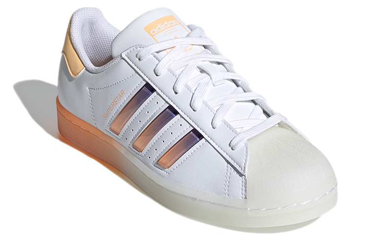 Женские кеды adidas Superstar (бело-фиолетовый) — фото 3