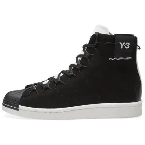 Adidas Y 3 Super High Black White