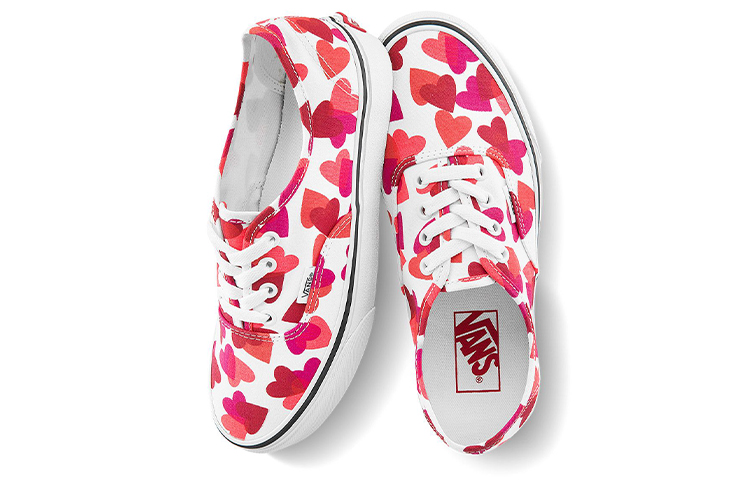 Кеды Vans Authentic (бело-красные) — фото 4