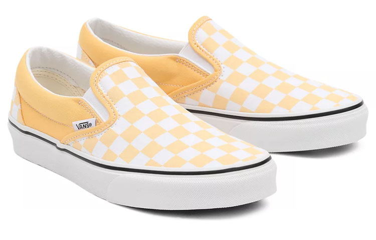 Кеды Vans slip-on (желто-белые) — фото 3