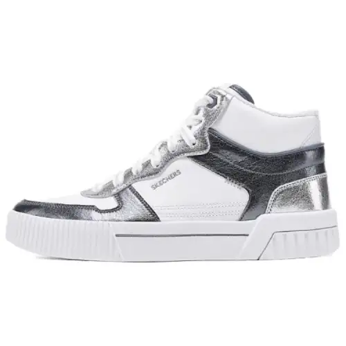 Skechers Court Classics High top Skateboard Shoes Women's White Black