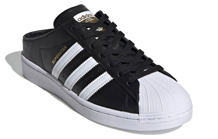 Слипоны adidas Mule (черно-белые) — фото 3